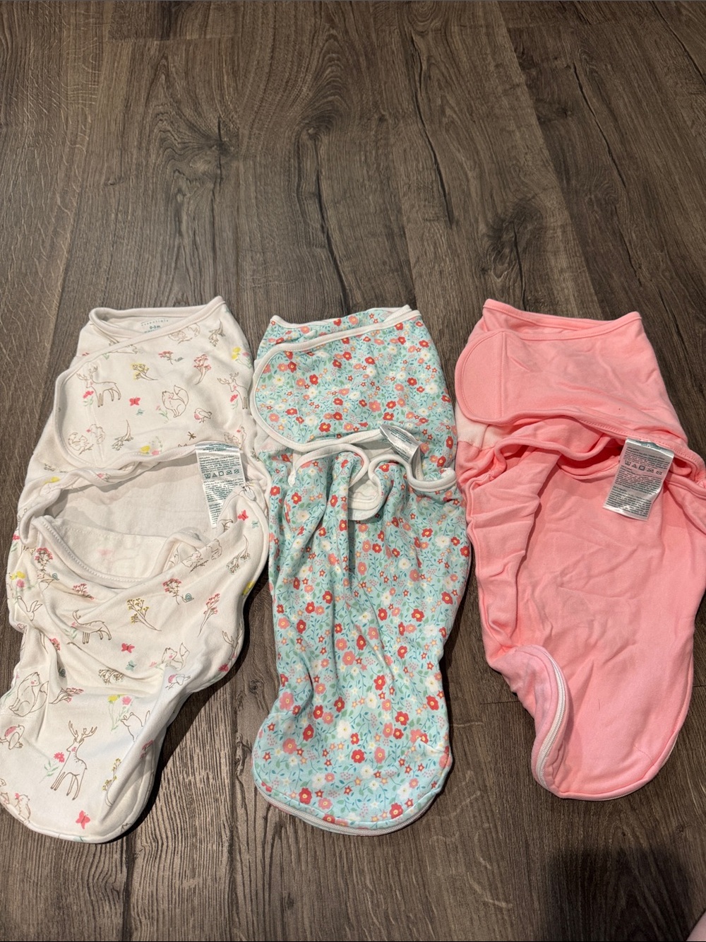 Aden + Anais Baby Swaddle Wraps Bundle - Pink, Floral, White